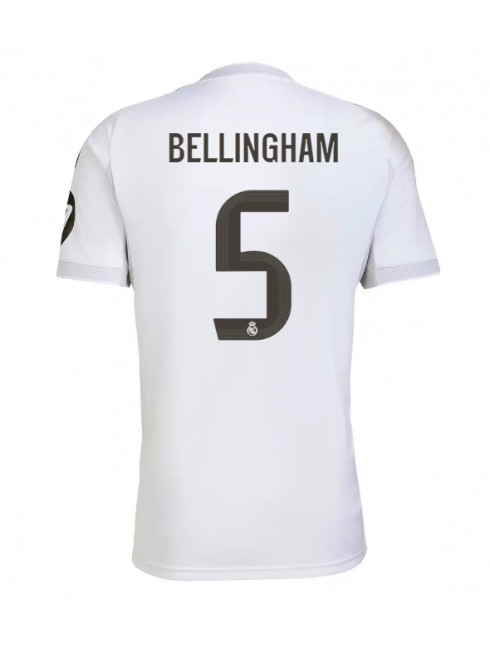 Real Madrid Jude Bellingham #5 Replika Hemmakläder 2025-26 Kortärmad Real Madrid Jude Bellingham #5 Replika Hemmakläder 2025-26 Kortärmad